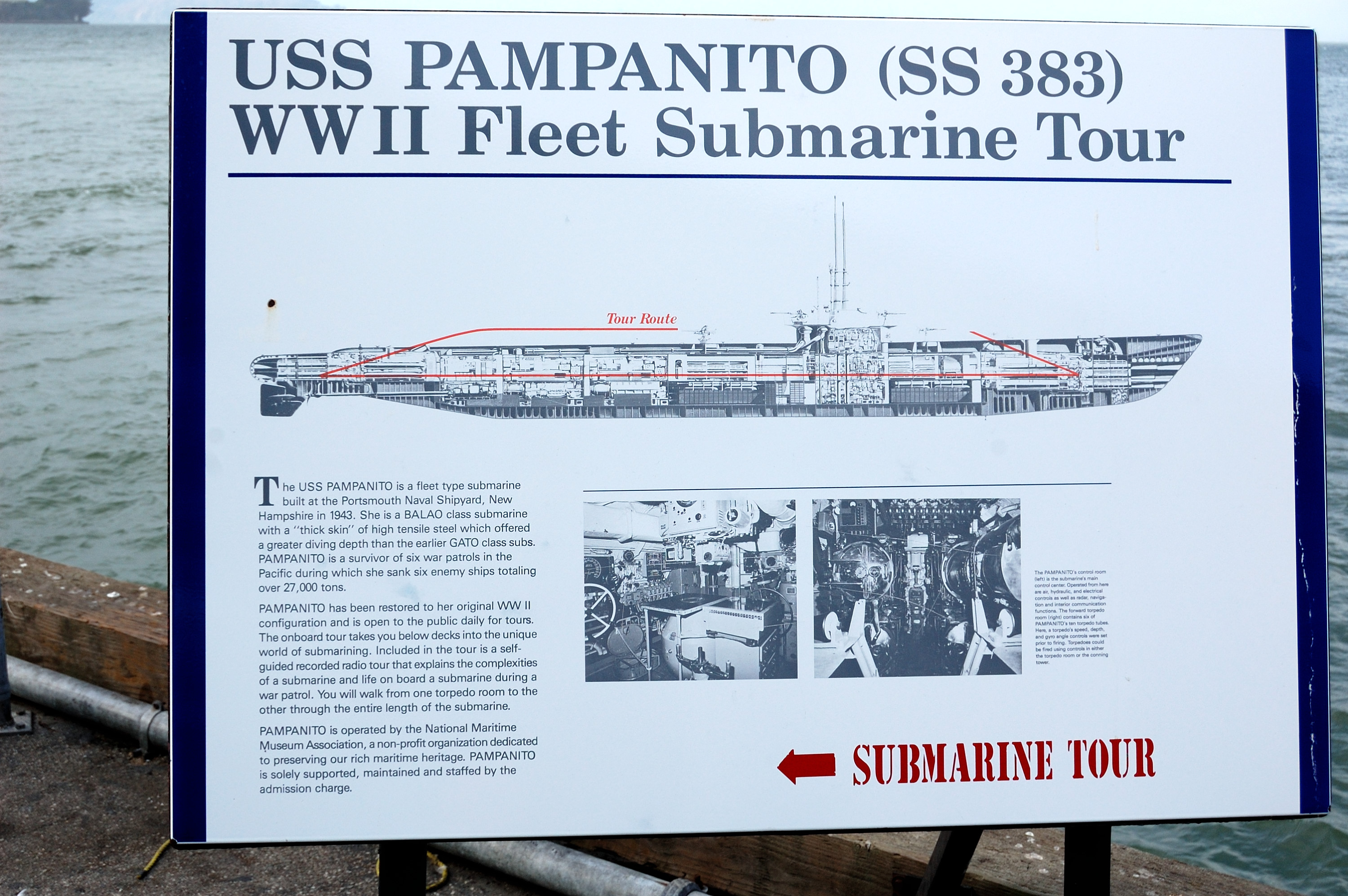 USS Pampanito, un navire-musée de San Francisco