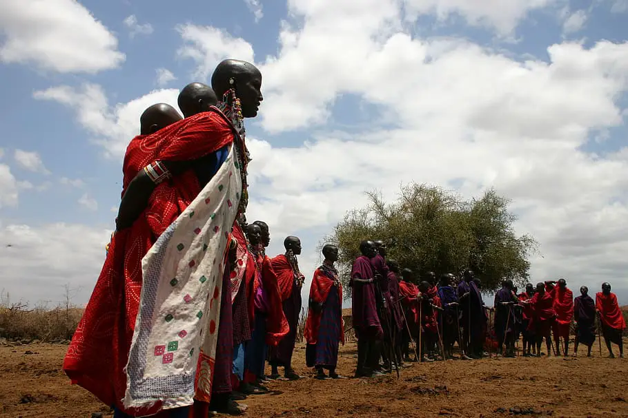La tribu Massaï de la réserve naturelle du Massaï Mara au Kenya
